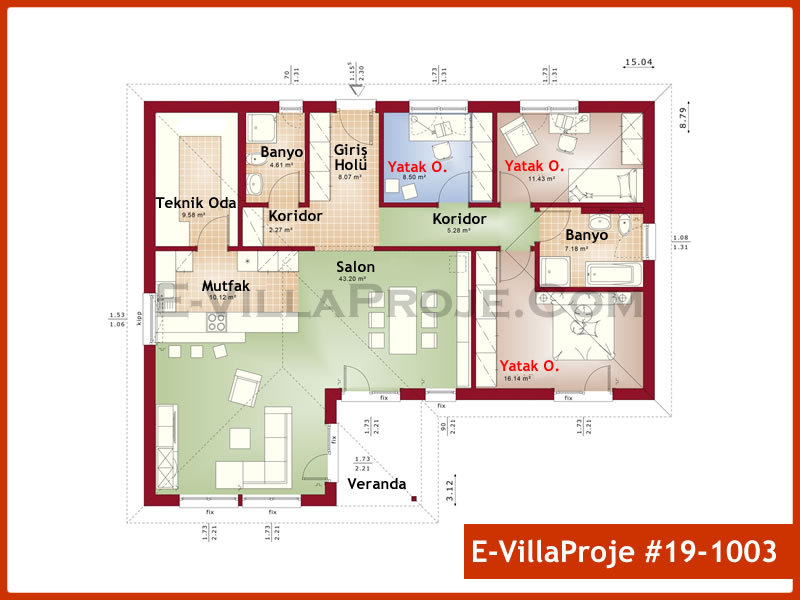 Model 19-1003 — 150 m², 1 Kat thumbnail 2