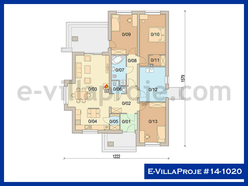 Modell 14-1020 — 150 m², 1 Geschoss thumbnail 2
