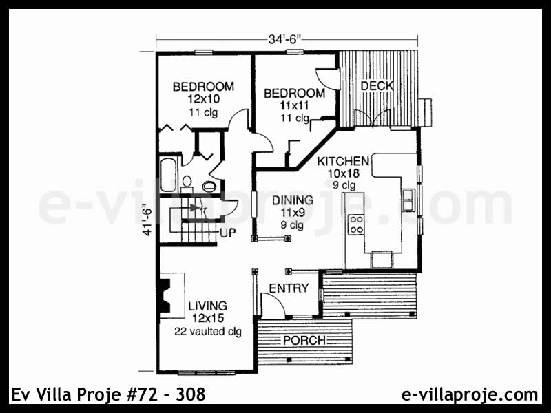 Model 72-308 — 152 m², 2 storeys thumbnail 2