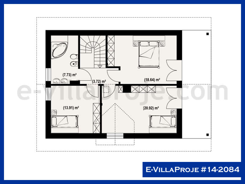 Model 14-2084 — 152 m², 2 Kat thumbnail 3