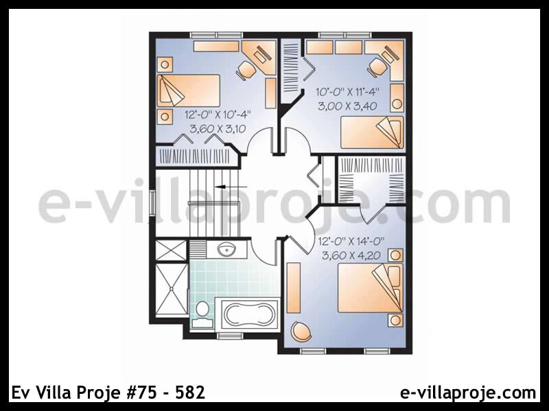 Model 75-582 — 152 m², 2 Kat thumbnail 3