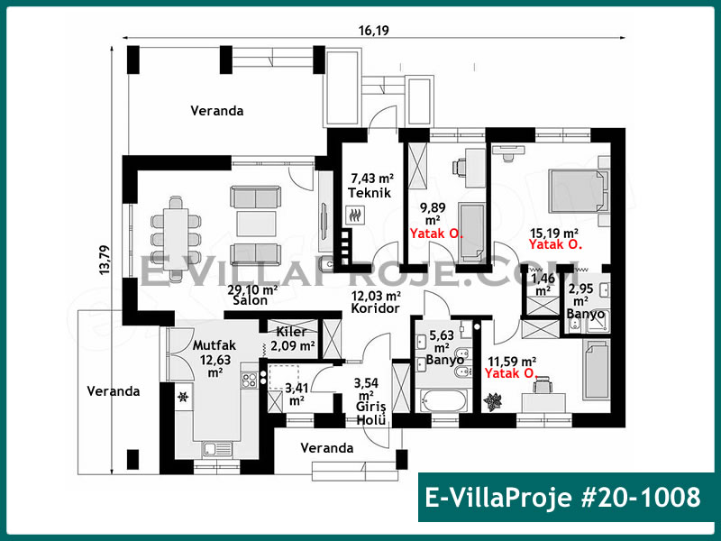 Model 20-1008 — 152 m², 1 Kat thumbnail 2