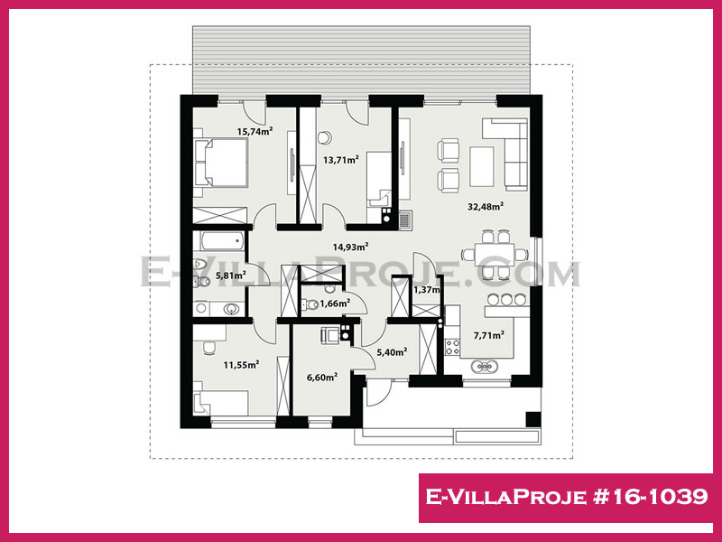 Modell 16-1039 — 152 m², 1 Geschoss thumbnail 2