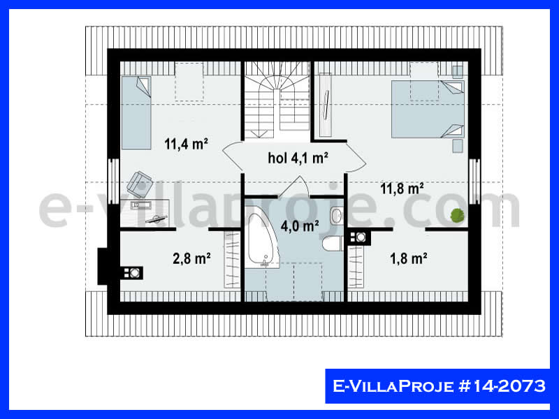 Model 14-2073 — 154 m², 2 storeys thumbnail 3