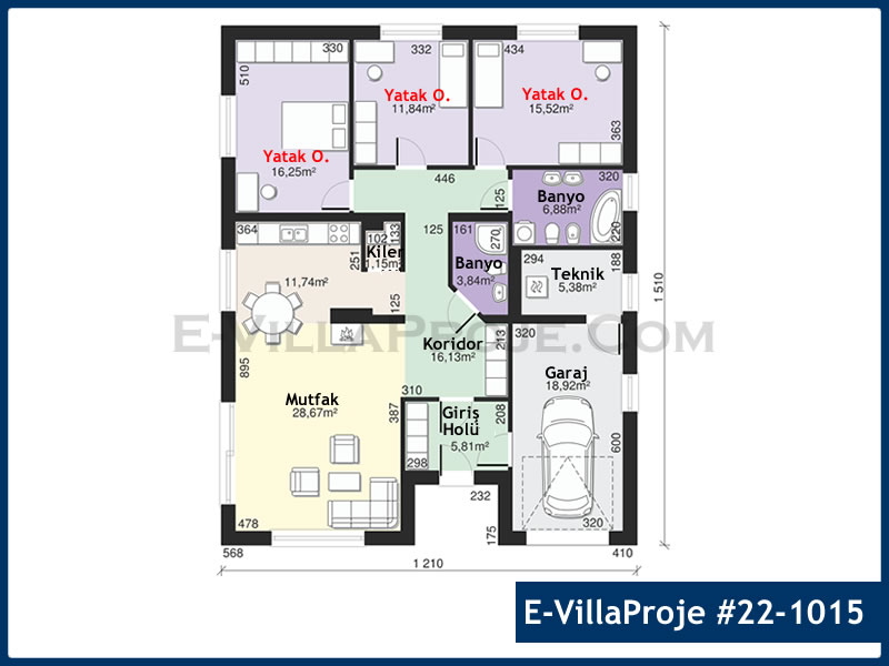 Model 22-1015 — 155 m², 1 Kat thumbnail 2