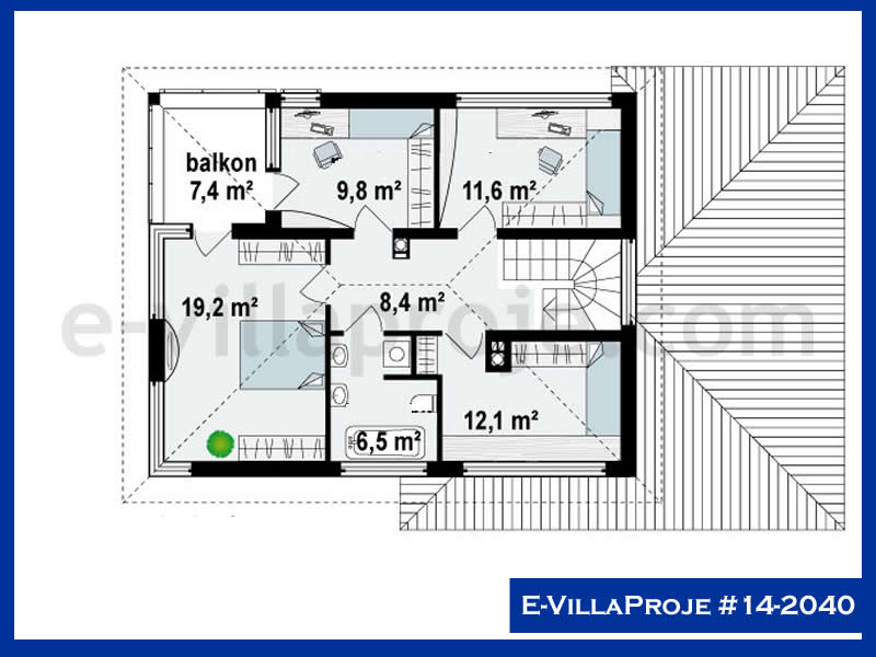 Modell 14-2040 — 156 m², 2 Geschosse thumbnail 3