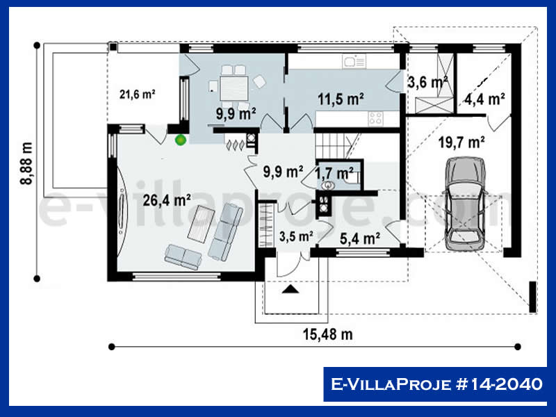 Modell 14-2040 — 156 m², 2 Geschosse thumbnail 2