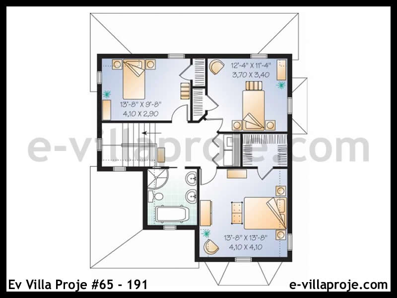Model 65-191 — 157 m², 2 storeys thumbnail 3