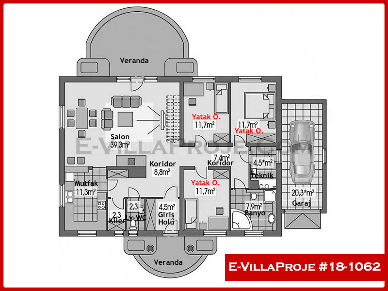 Model 18-1062 — 157 m², 1 Kat thumbnail 2