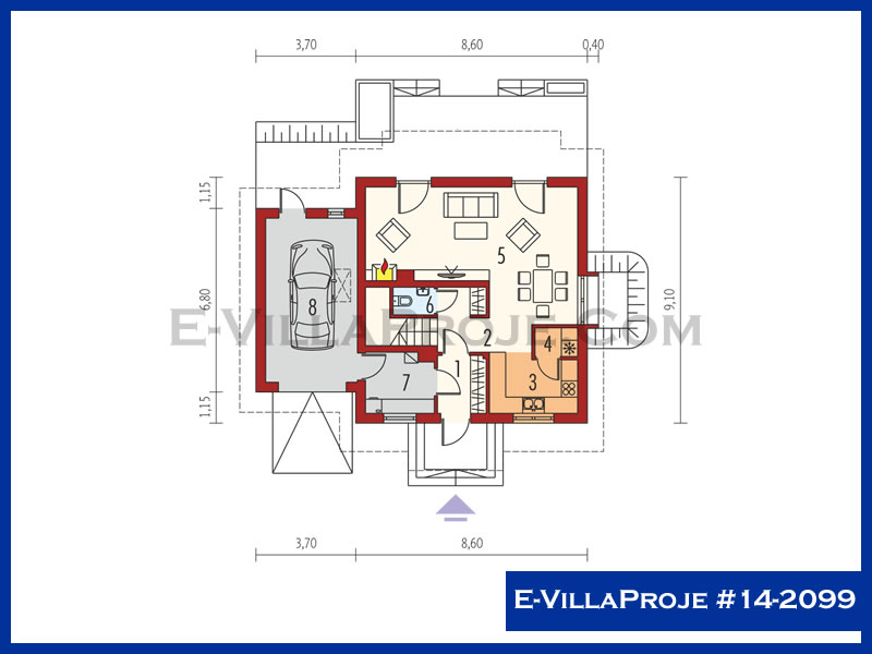 Model 14-2099 — 158 m², 2 storeys thumbnail 2