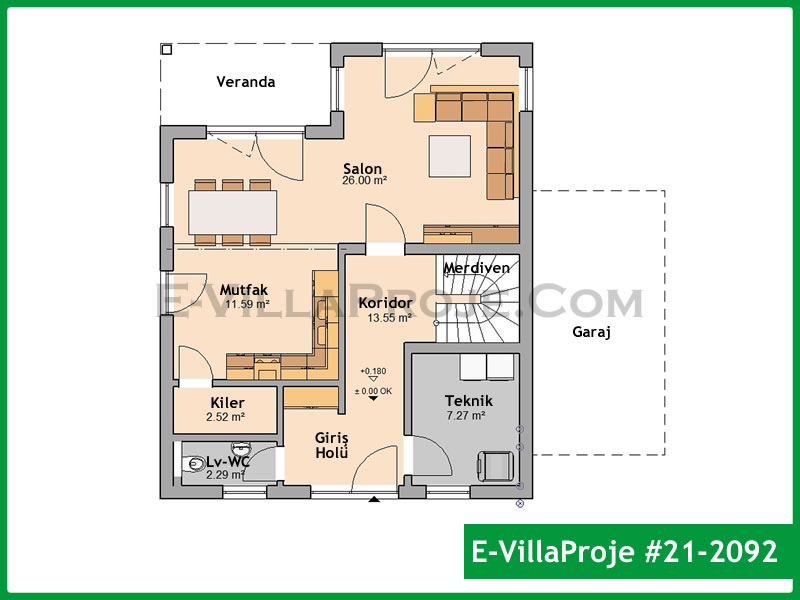 Model 21-2092 — 160 m², 2 storeys thumbnail 2