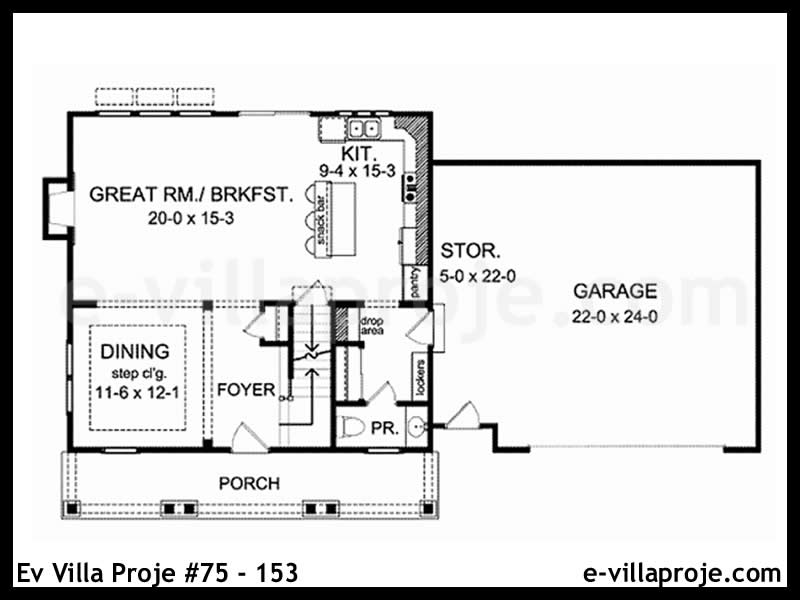 Modell 75-153 — 160 m², 2 Geschosse thumbnail 2