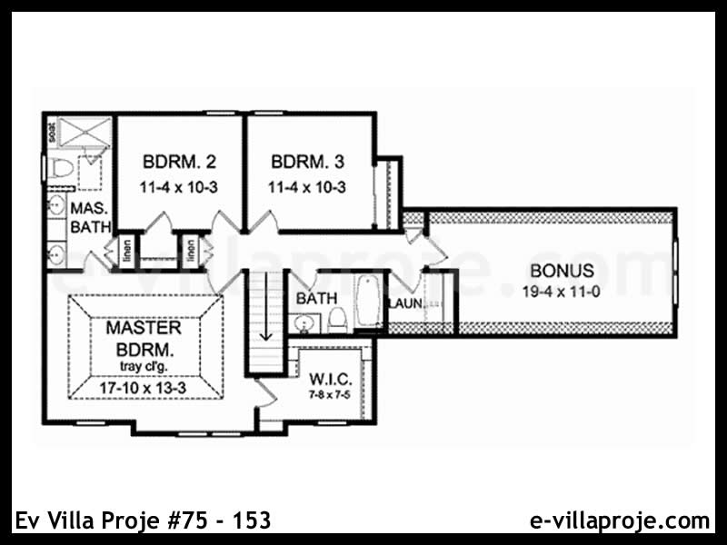 Modell 75-153 — 160 m², 2 Geschosse thumbnail 3