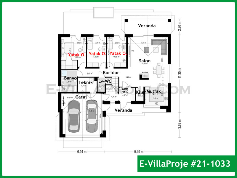 Model 21-1033 — 160 m², 1 Kat thumbnail 2