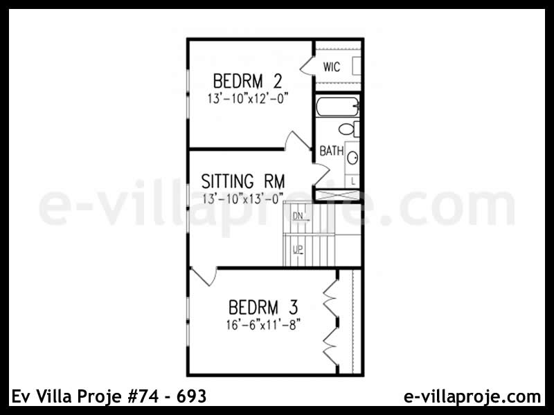 Model 74-693 — 161 m², 2 storeys thumbnail 3