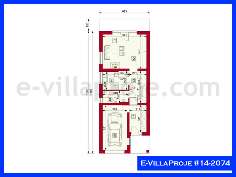 Model 14-2074 — 161 m², 2 Kat thumbnail 2