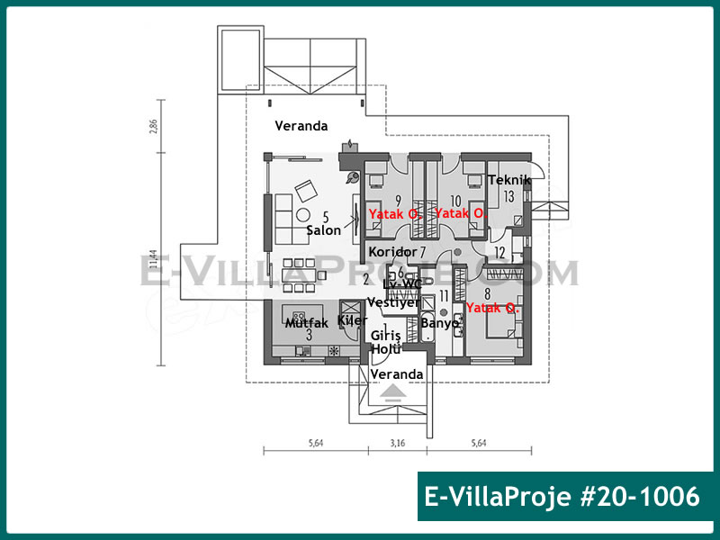 Model 20-1006 — 162 m², 1 Kat thumbnail 2