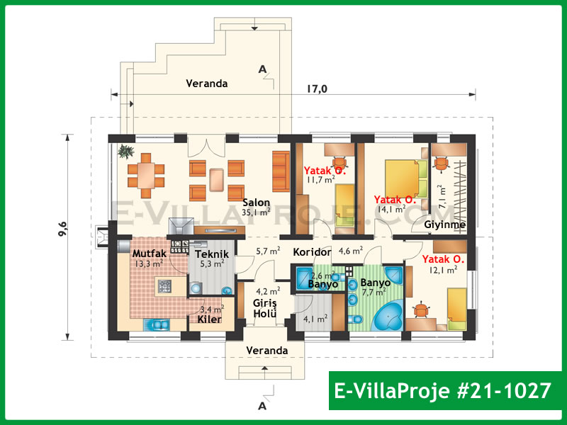 Model 21-1027 — 162 m², 1 Kat thumbnail 2