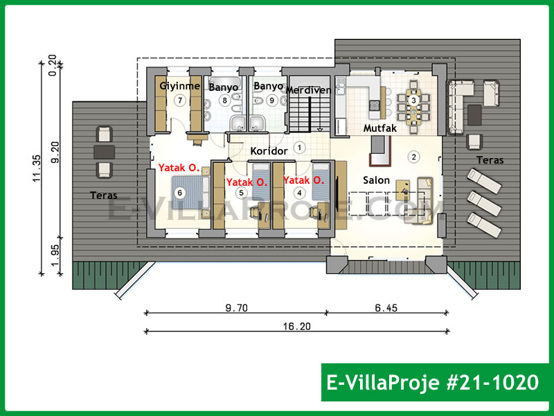 Model 21-1020 — 163 m², 1 Kat thumbnail 2