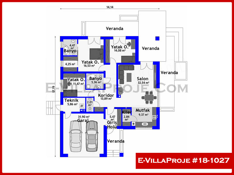 Model 18-1027 — 163 m², 1 storey thumbnail 2