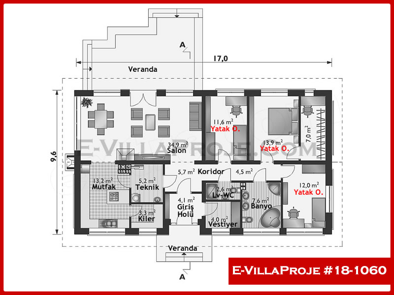 Model 18-1060 — 163 m², 1 storey thumbnail 2