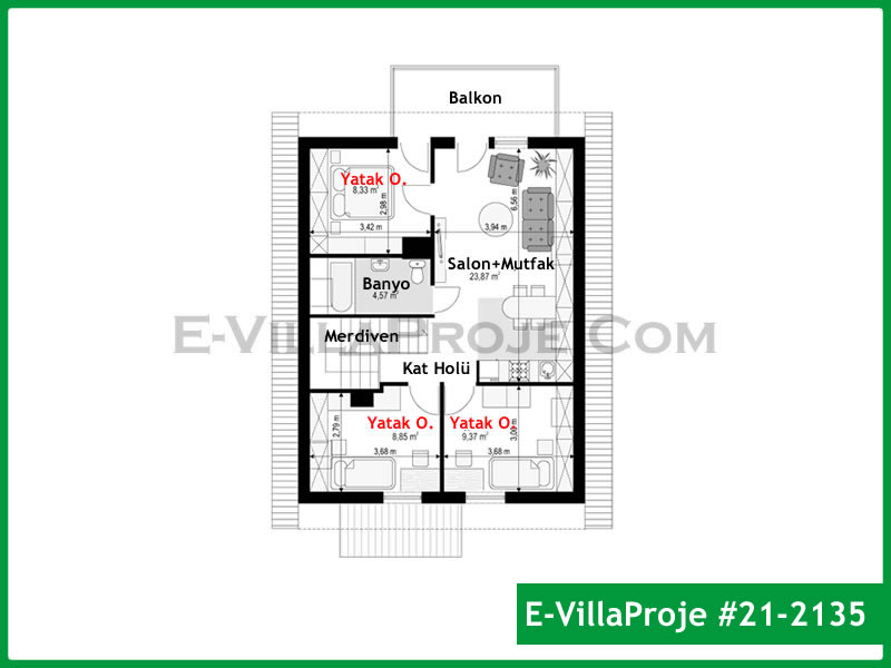 Model 21-2135 — 164 m², 2 Kat thumbnail 3