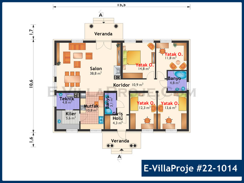 Model 22-1014 — 164 m², 1 Kat thumbnail 2