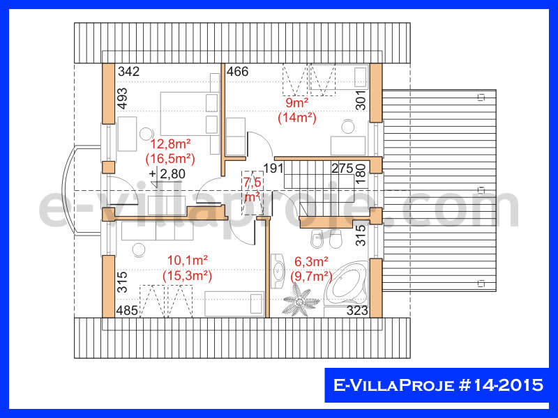 Modell 14-2015 — 165 m², 2 Geschosse thumbnail 3