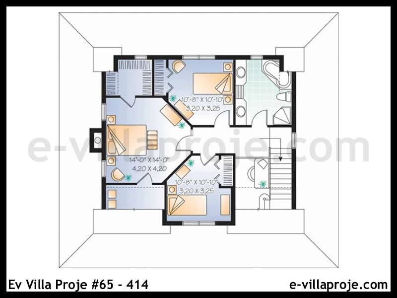 Modell 65-414 — 166 m², 2 Geschosse thumbnail 3