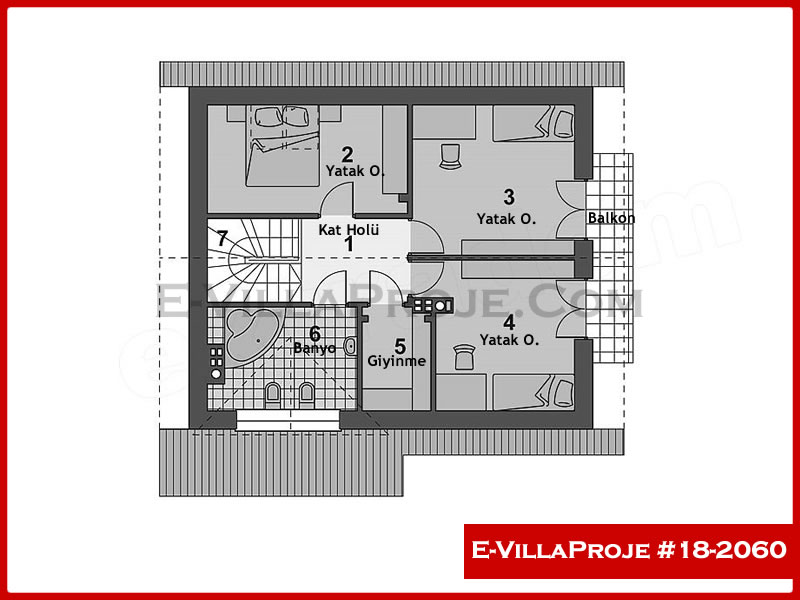 Model 18-2060 — 167 m², 2 storeys thumbnail 3