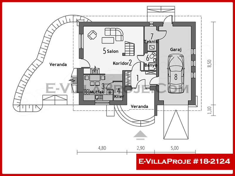 Modell 18-2124 — 168 m², 2 Geschosse thumbnail 2