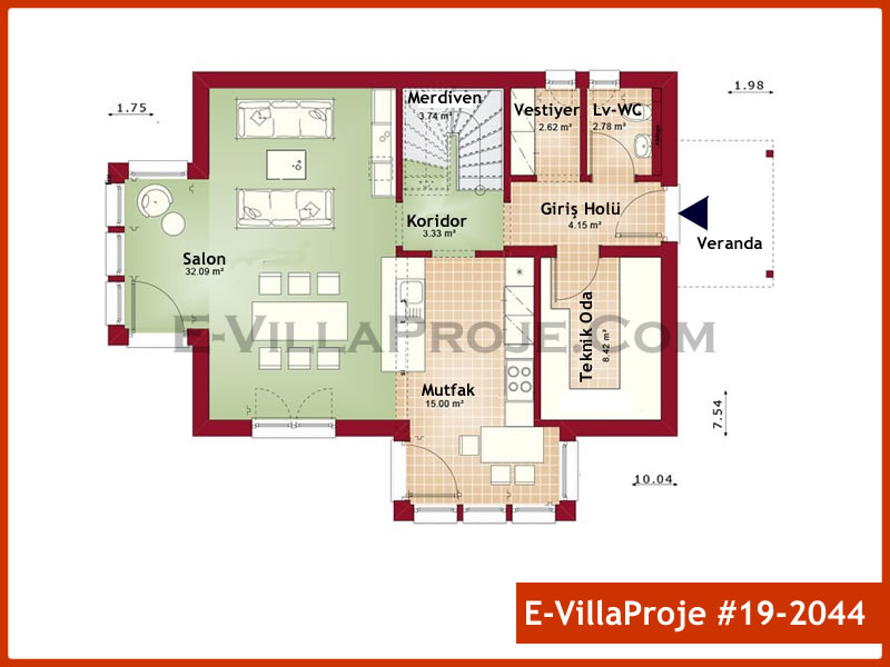 Model 19-2044 — 171 m², 2 storeys thumbnail 2