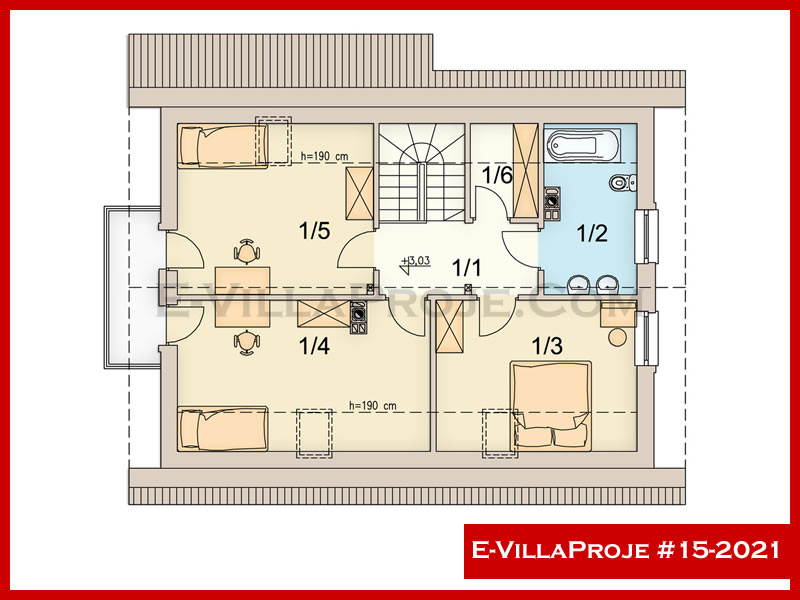 Model 15-2021 — 172 m², 2 Kat thumbnail 3