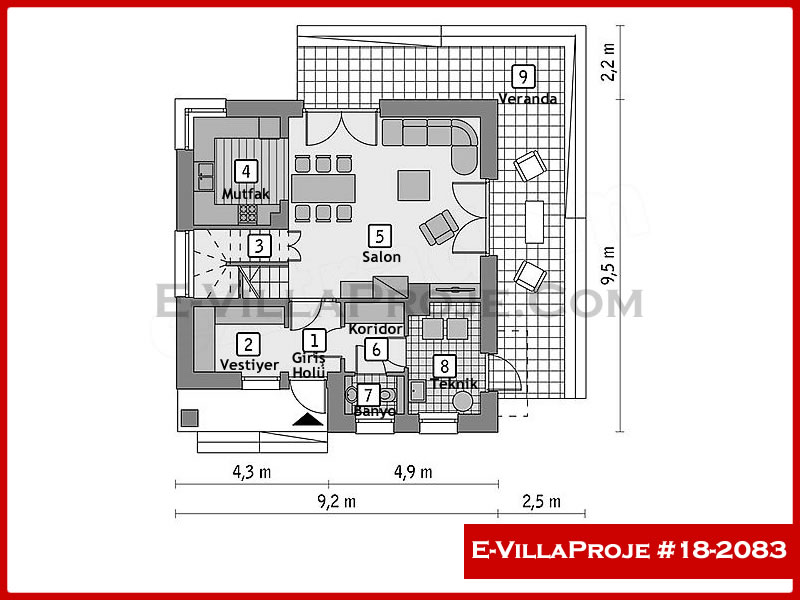 Model 18-2083 — 173 m², 2 storeys thumbnail 2
