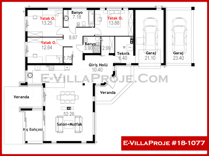 Model 18-1077 — 174 m², 1 storey thumbnail 2