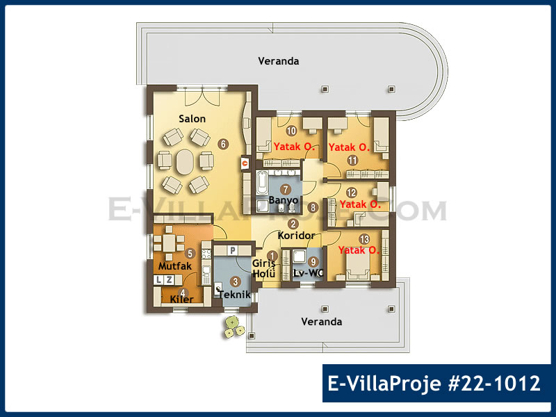 Model 22-1012 — 174 m², 1 Kat thumbnail 2
