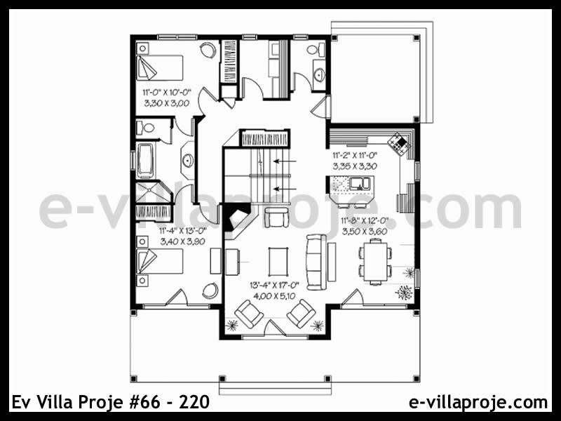 Model 66-220 — 176 m², 2 storeys thumbnail 2