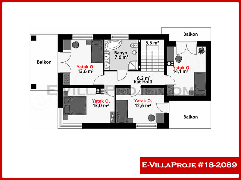 Model 18-2089 — 180 m², 2 storeys thumbnail 3