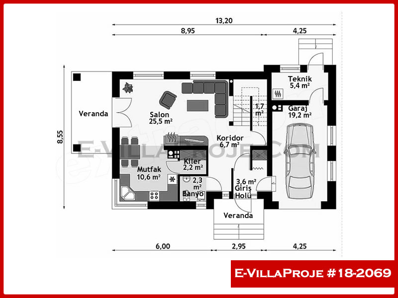 Modell 18-2069 — 181 m², 2 Geschosse thumbnail 2