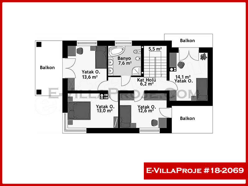 Modell 18-2069 — 181 m², 2 Geschosse thumbnail 3