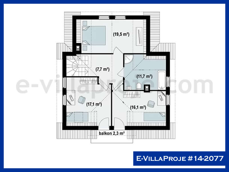 Modell 14-2077 — 184 m², 2 Geschosse thumbnail 3