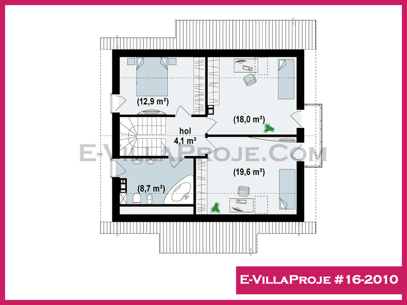 Modell 16-2010 — 185 m², 2 Geschosse thumbnail 3