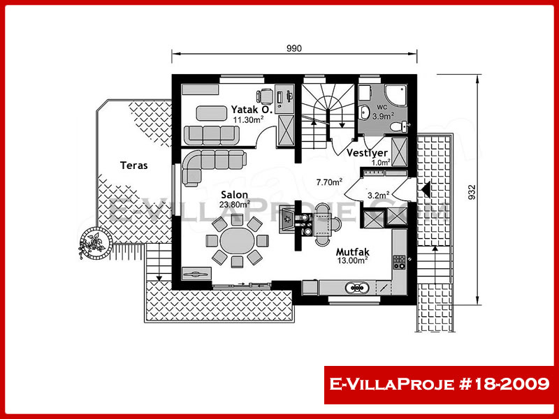 Model 18-2009 — 185 m², 3 Kat thumbnail 2