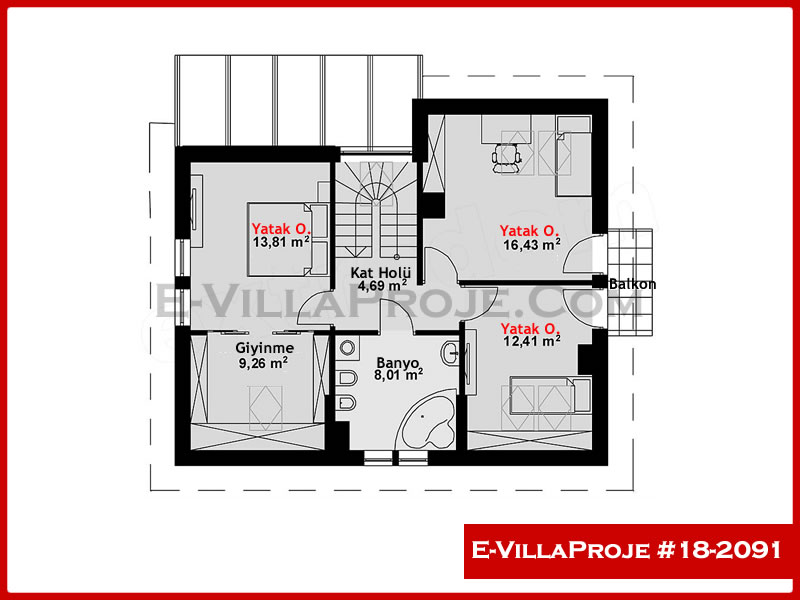 Model 18-2091 — 186 m², 2 storeys thumbnail 3