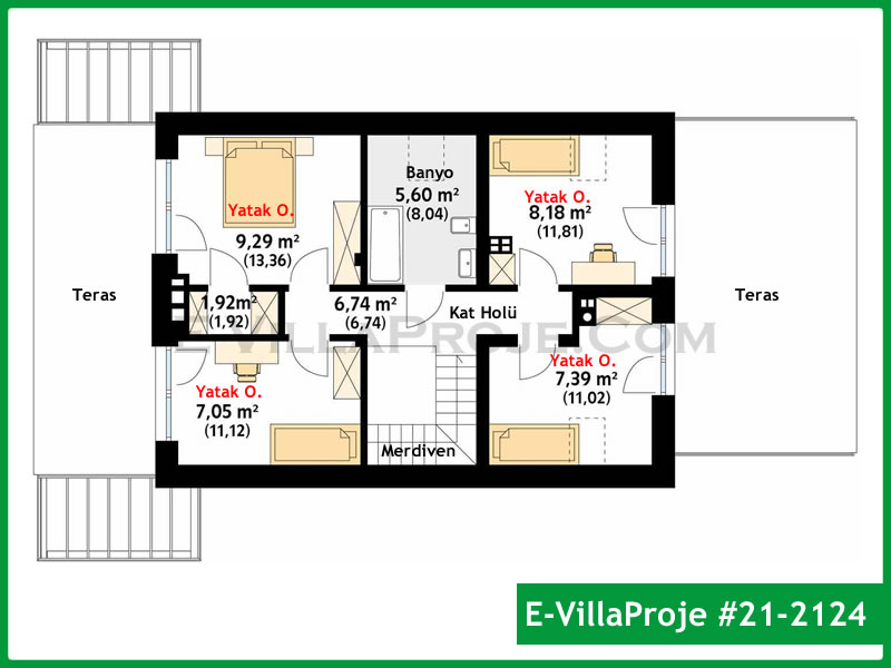 Model 21-2124 — 187 m², 2 Kat thumbnail 3
