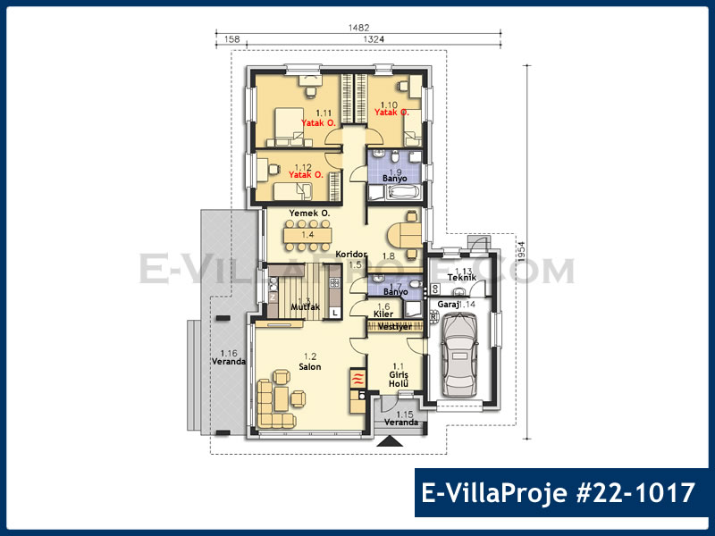 Model 22-1017 — 187 m², 1 kat thumbnail 2