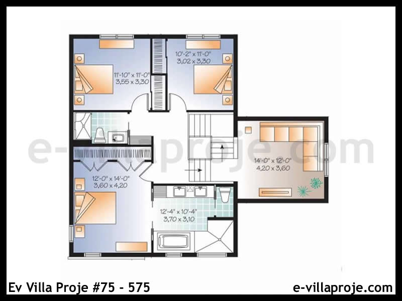Modell 75-575 — 189 m², 2 Geschosse thumbnail 3