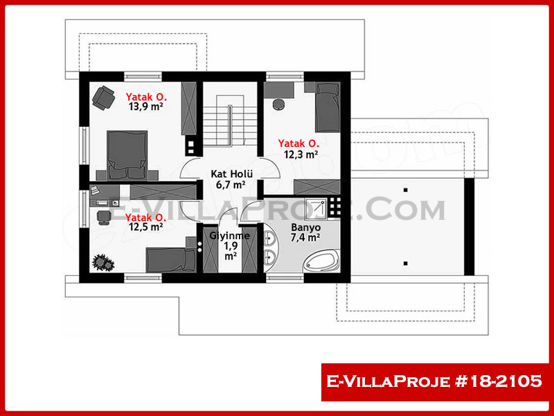 Model 18-2105 — 190 m², 2 Kat thumbnail 3