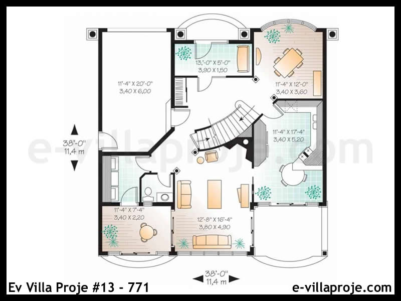 Model 13-771 — 191 m², 2 Kat thumbnail 2