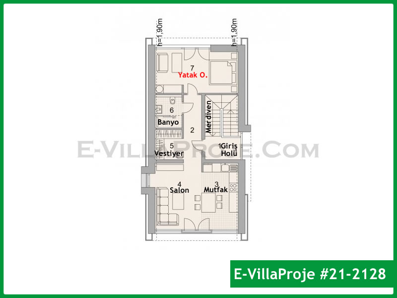 Model 21-2128 — 191 m², 2 storeys thumbnail 3